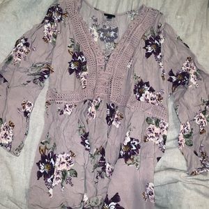 Torrid Floral Flowy Top Size 3